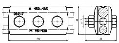 Зажим переходной КС-069-7 (ПАМ)
