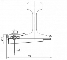 Узел крепления заземления  УКЗ-2-2