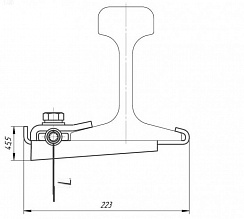 Узел крепления заземления  УКЗ-2-7